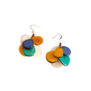 Tagua Nut Mariposa Earrings